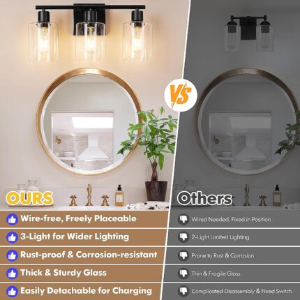 3-Light Wall Sconce