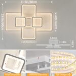 6-Ring Square Ceiling Light