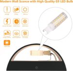 Black Modern LED Wall Sconce