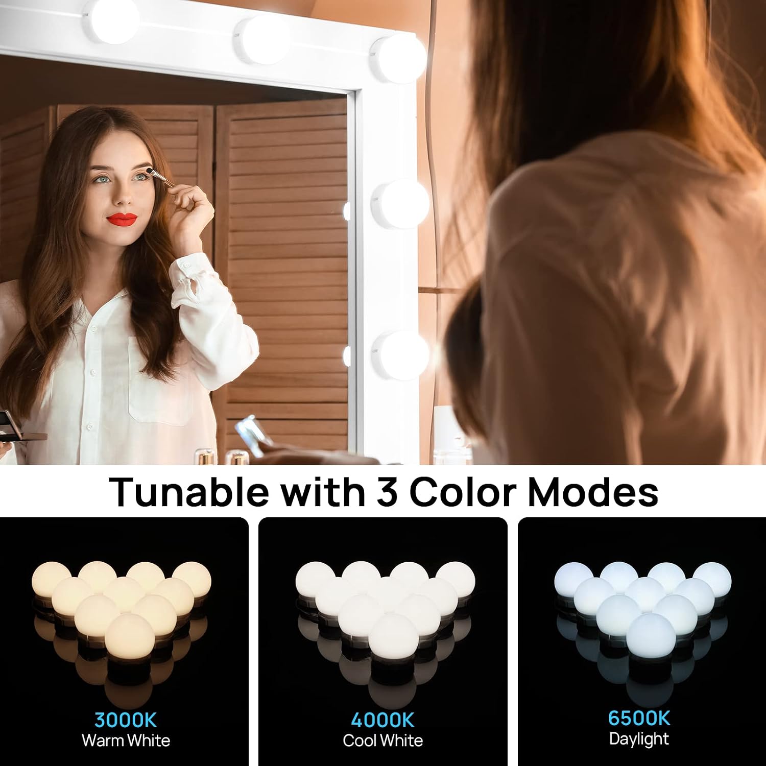 10 Dimmable Bulbs Vanity Lights - Image 3