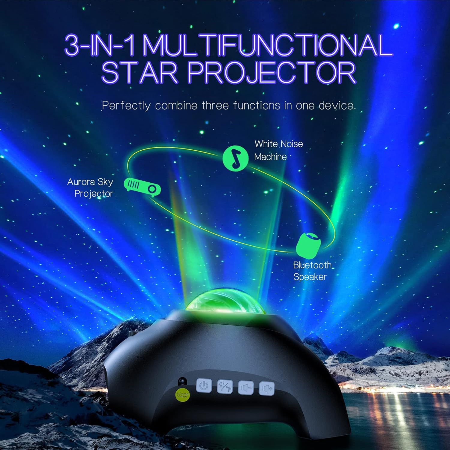 Aurora Star Projector - Hình 2